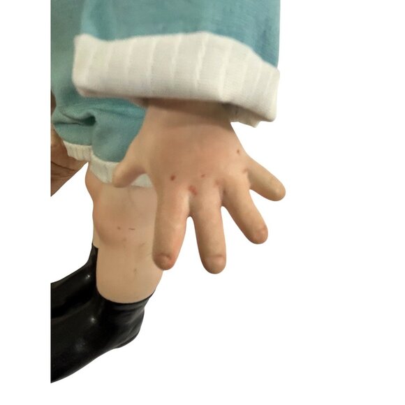 Garrard Vtg 1983 Sad Pouting Porcelain Baby Boy Doll Widdle Wain Signed Limited - Picture 17 of 17